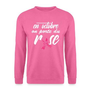 Pink October 2025 Breast Cancer Awareness - Unisex Sweatshirt - pink - Front