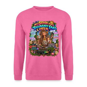 2624-3Y 3YE ABTEILUNG – ZU VIELE TABS IHRES - Unisex Pullover - Pink - Vorne