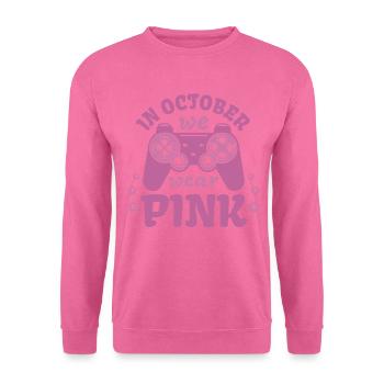 Octobre Rose Gaming Wear Pink October Gamer Krebs - Unisex Pullover - Pink - Vorne