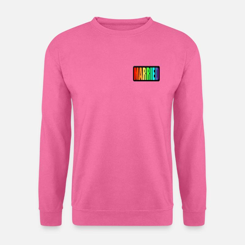 RAINBOW - VERHEIRATET LGBTQ - WEDDING PRIDE - Unisex Pullover - Pink