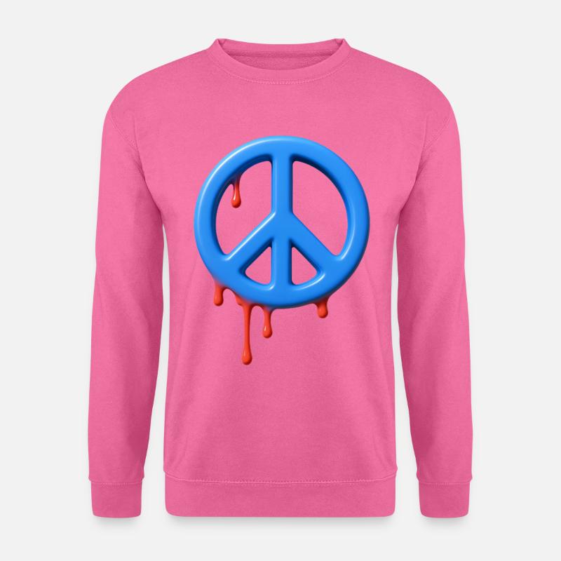 STOPP KRIEG – Frieden & Liebe - Unisex Pullover - Pink