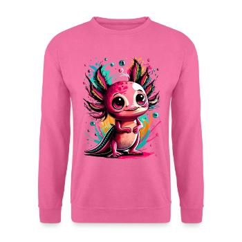 Axolotl Coloré - Axolotl Amphibien - Amphibien Coloré - Sweat-shirt Unisexe - rose - Devant