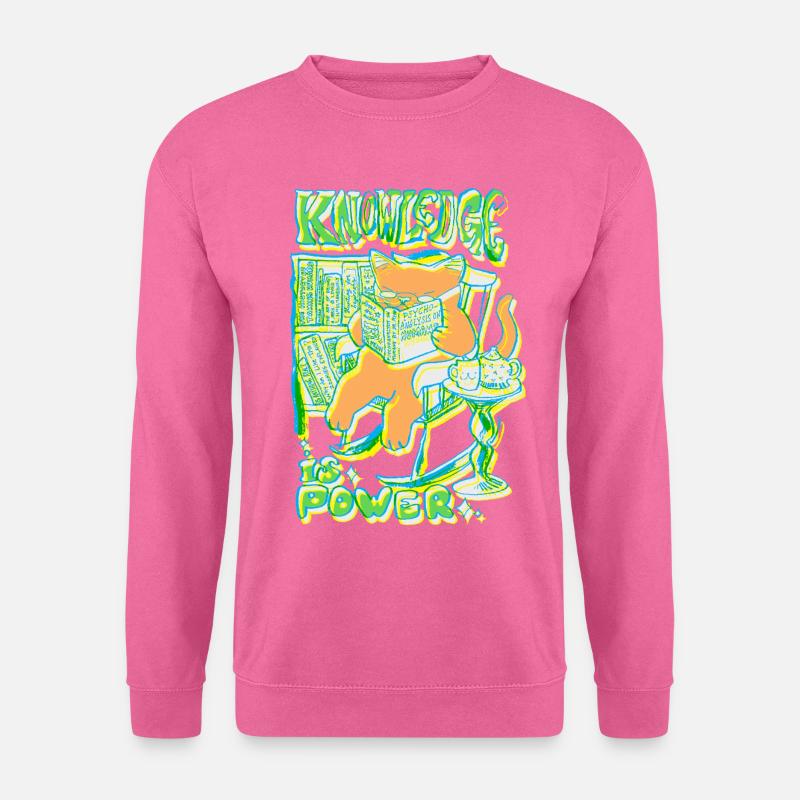 KNOWLEDGE IS POWER - Unisex Sweatshirt - pink