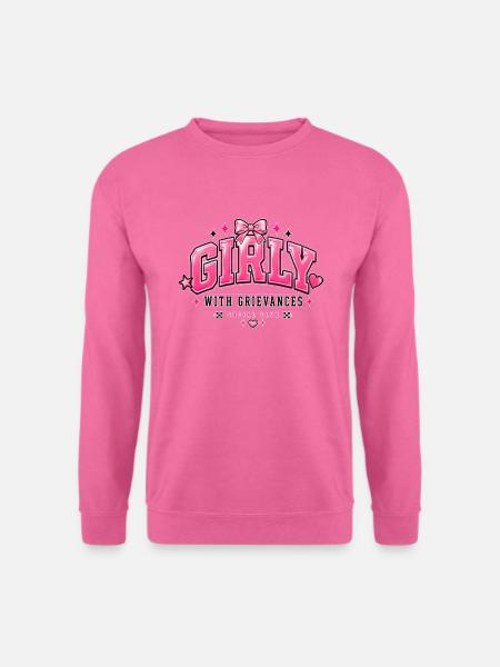 Girly With Grievances | Social Club - Unisex Pullover - Pink
