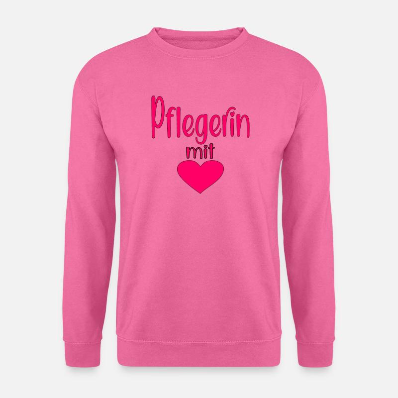 Pflegerin - Herz Symbol - Pflegefachfrau - DANKE - Unisex Pullover - Pink