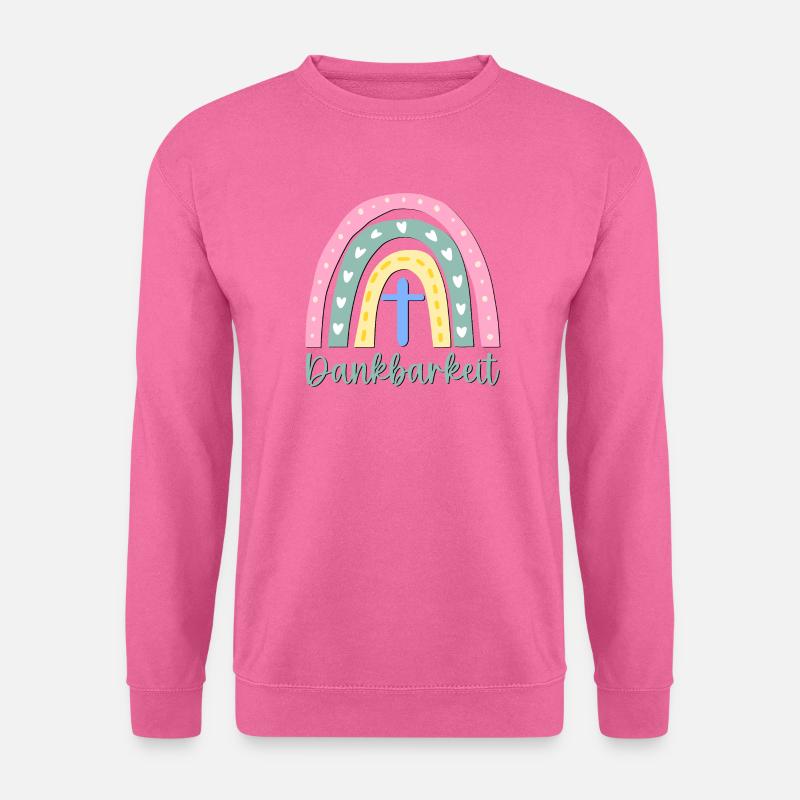 CHRISTLICHER GLAUBE - DANKBARKEIT KREUZ - Unisex Pullover - Pink