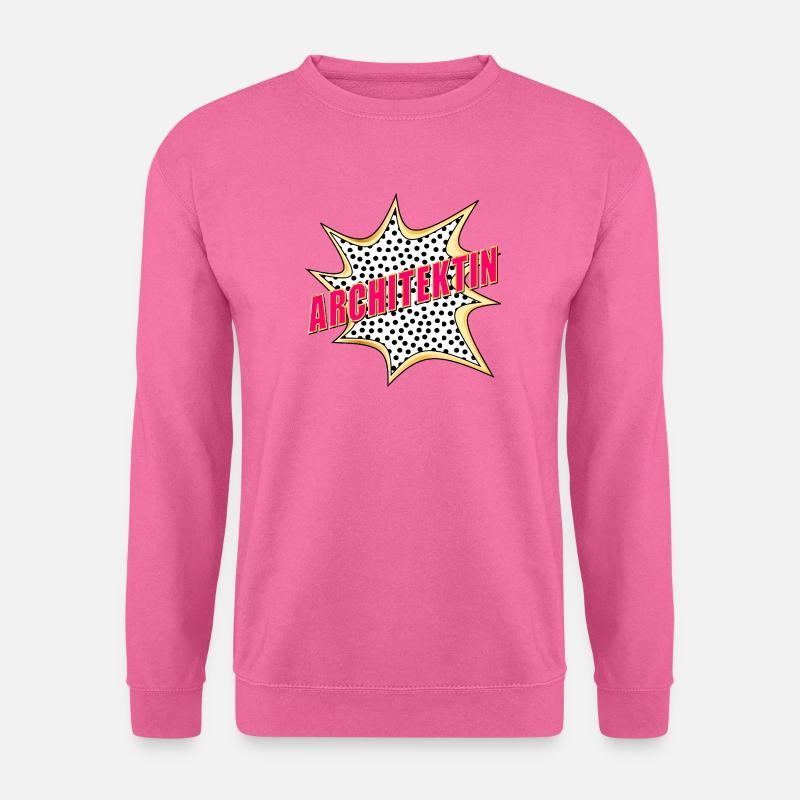 BAULEITUNG ARCHITEKTIN POP-ART - Unisex Pullover - Pink
