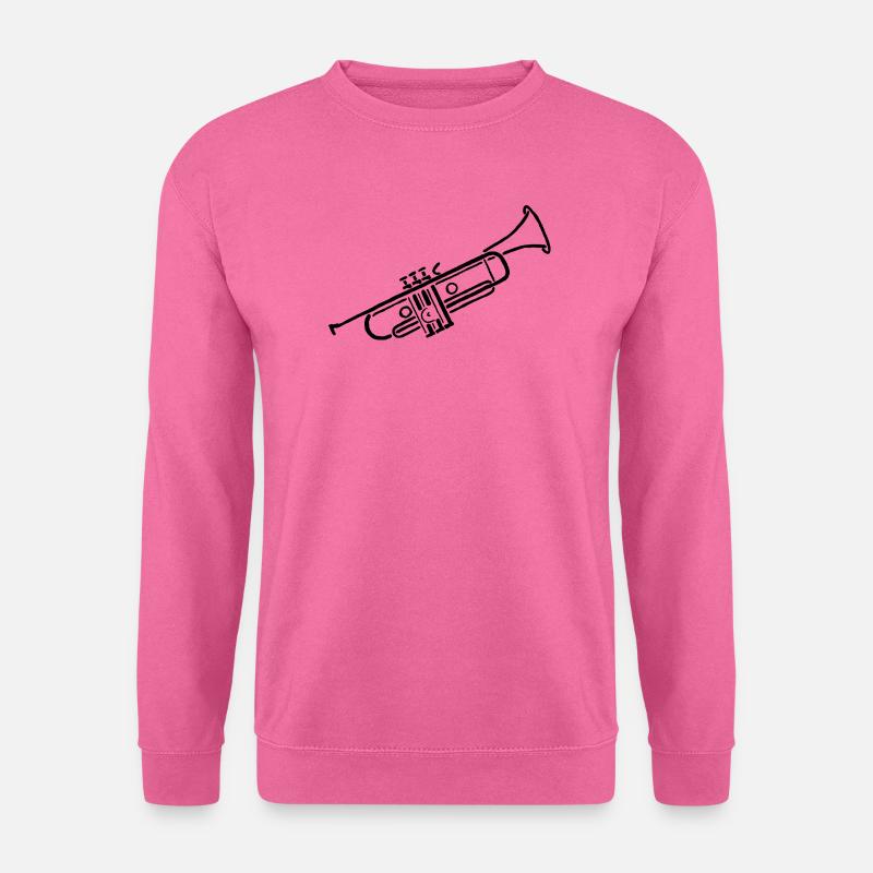 Trompete Skizze Geschenk für Trompeter - Unisex Pullover - Pink