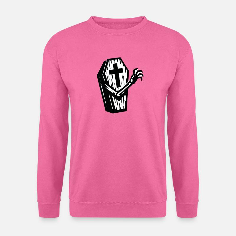 Grabstein Kreuzhand - Unisex Pullover - Pink