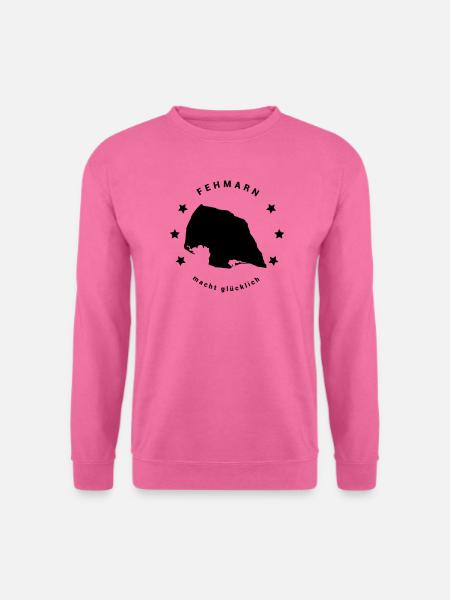 Fehmarn macht glücklich - Insel Ostsee - Unisex Pullover - Pink