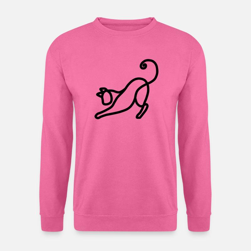 Minimalistische Katze - Unisex Pullover - Pink