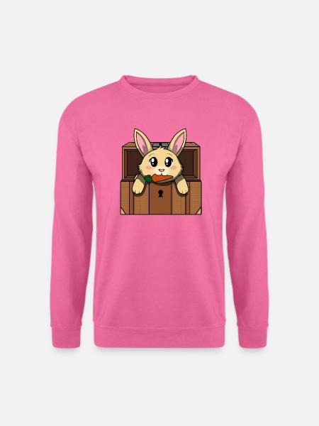 Zartes Kaninchen in der Brust - Unisex Pullover - Pink