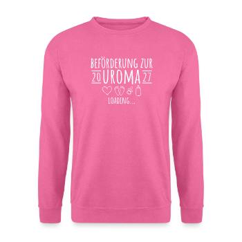 Beförderung zur Uroma 2027 loading - Unisex Pullover - Pink - Vorne