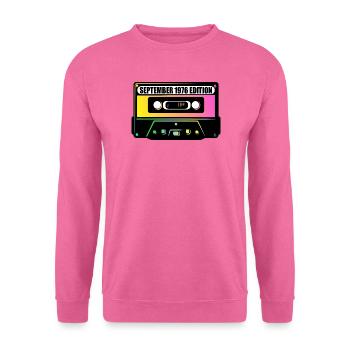 50. Geburtstag September 1976, Musik - Unisex Pullover - Pink - Vorne