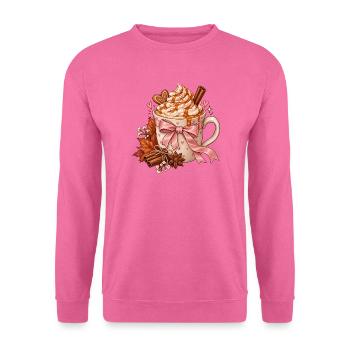 Herzlicher Herbstkaffee Becher - Unisex Pullover - Pink - Vorne