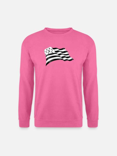Webende bretonische Flagge Gwen Ha Du - Unisex Pullover - Pink