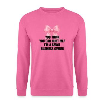 Lustiger Kleinunternehmer Coquette Bow - Unisex Pullover - Pink - Vorne