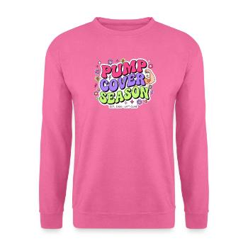 Pump Cover Season Fitness Retro Blumen Gym Style - Unisex Pullover - Pink - Vorne