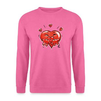 Verliebtes Herz - Unisex Pullover - Pink - Vorne