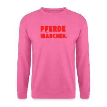 Pferdemädchen – Perfektes Geschenk für Pferdefans - Unisex Pullover - Pink - Vorne