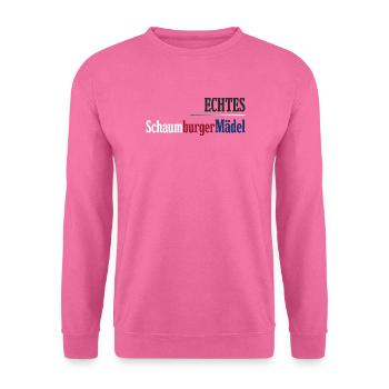 Echtes Schaumburger Mädel Niedersachsen - Unisex Pullover - Pink - Vorne
