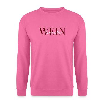 Weinfreundin rot und weiß - Unisex Pullover - Pink - Vorne