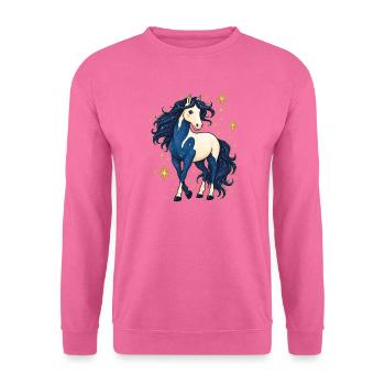 Pferd mit Sternen - Unisex Pullover - Pink - Vorne