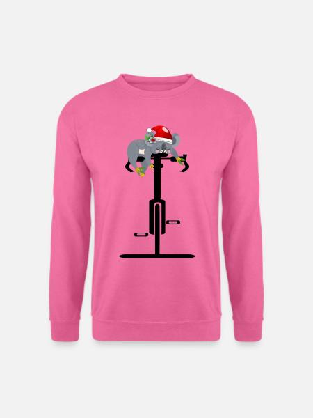 WEIHNACHTEN FAHRRAD RADFAHREN KOALA BÄR - Unisex Pullover - Pink