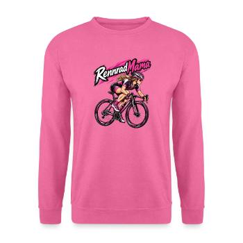 Rennrad Mama Pinkpower Frauen - Unisex Pullover - Pink - Vorne