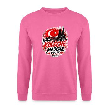 Bana Kölsche Mädche derler – Köln Streetwear - Unisex Pullover - Pink - Vorne
