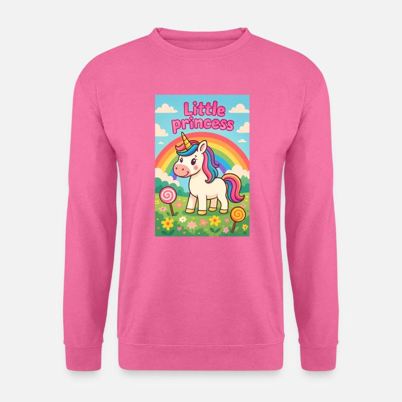 Einhorn Kleine Regenbogenprinzessin - Unisex Pullover - Pink