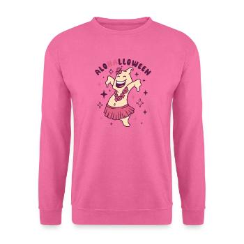 Halloween Lustiger Geist im Hula Rock - Unisex Pullover - Pink - Vorne