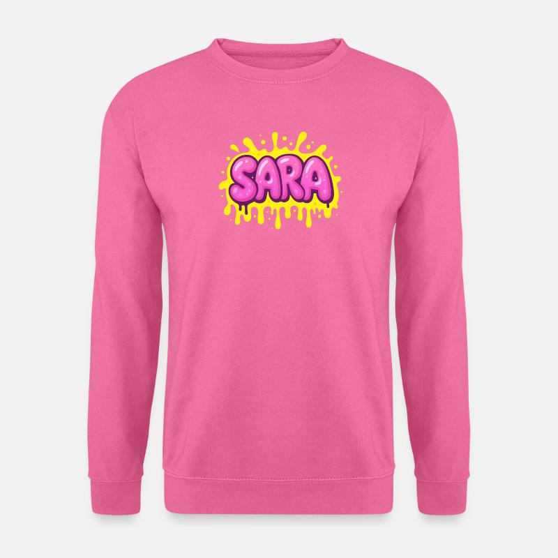 Graffiti SARA Name Gift Ideal Printable - Unisex Sweatshirt - pink