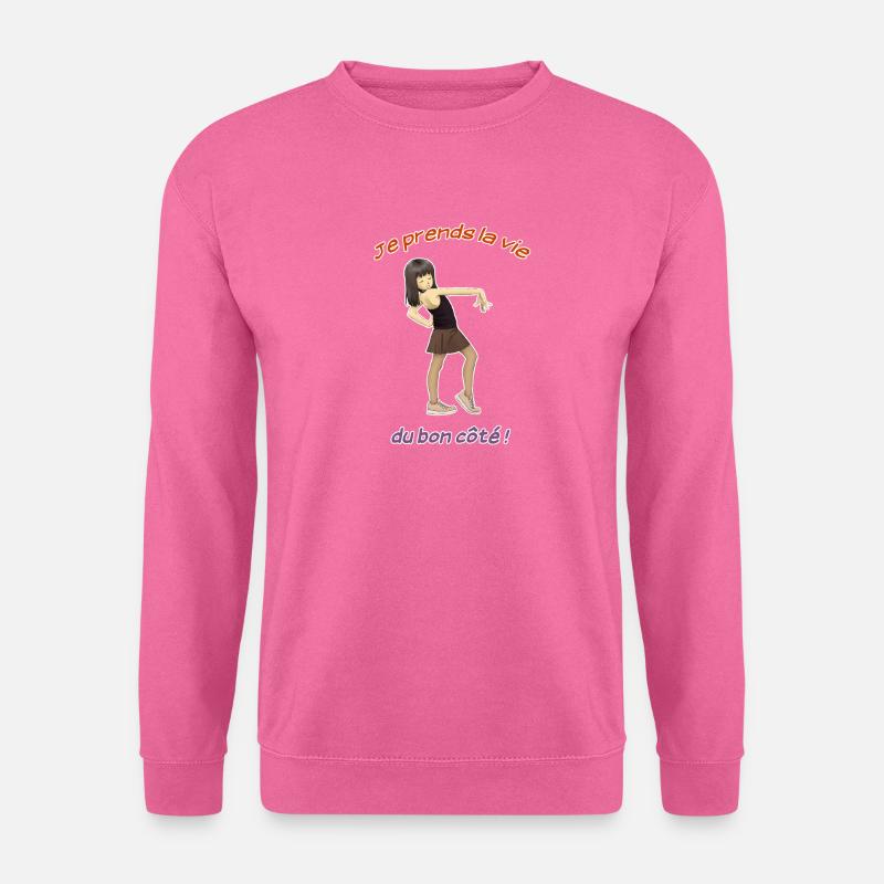 Das Leben auf der positiven Seite - Unisex Pullover - Pink