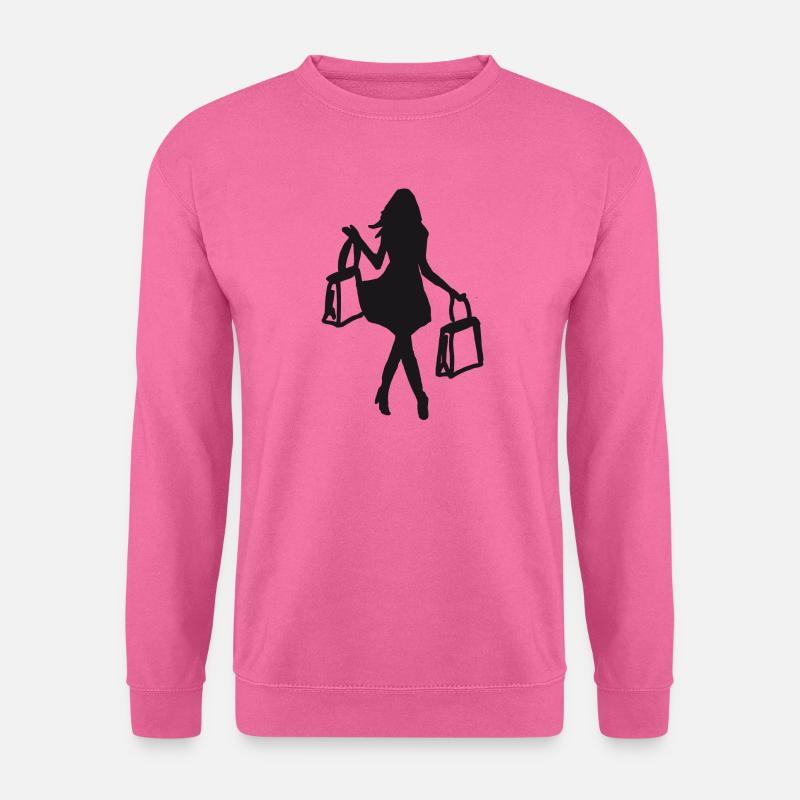 Shoppende Frau - Unisex Pullover - Pink