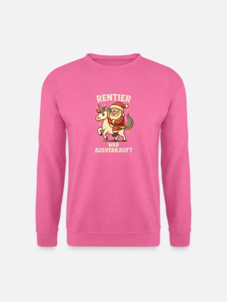Rentier war ausverkauft Einhorn - Unisex Pullover - Pink