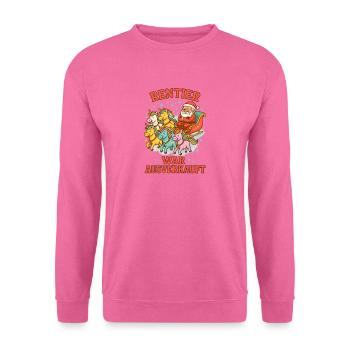 Le Renne de Noël Licorne était complet - Sweat-shirt Unisexe - rose - Devant