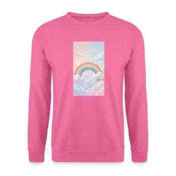 Regenbogen pastel Hintergrund - Unisex Pullover - Pink - Vorne