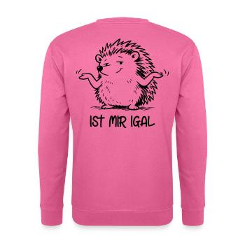 Igel - ist mir igal - Unisex Pullover - Pink - Hinten