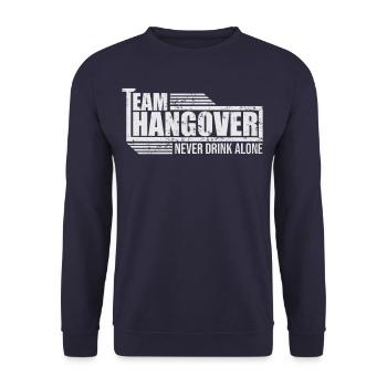 Hangover Team - Unisex Pullover - Navy - Vorne - Alina (178cm) & Michal (187cm)