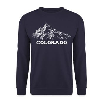 Colorado Mountains - Unisex Pullover - Navy - Vorne - Alina (178cm) & Michal (187cm)