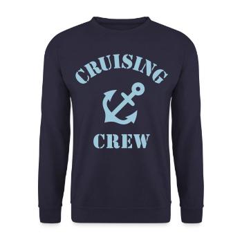 Cruising Crew (Crew Complement / Anchor) - Unisex Sweatshirt - navy - Front - Alina (178cm) & Michal (187cm)