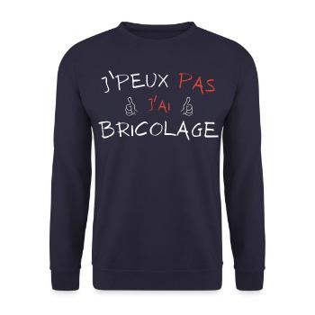Ich kann nicht DIY - Unisex Pullover - Navy - Vorne - Alina (178cm) & Michal (187cm)