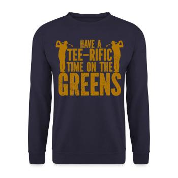 Golf - Golfclub Goldspieler Birdie Elite Luxus - Unisex Pullover - Navy - Vorne - Alina (178cm) & Michal (187cm)