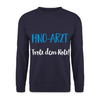 hnorotzw - Unisex Pullover - Navy - Vorne - Alina (178cm) & Michal (187cm)