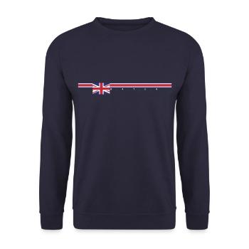 british line - Unisex Sweatshirt - navy - Front - Alina (178cm) & Michal (187cm)