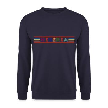 NIGERIA - Sweat-shirt Unisexe - marine - Devant - Alina (178cm) & Michal (187cm)