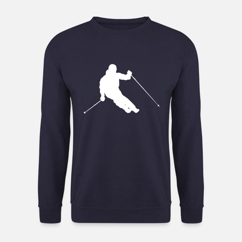 Weisser Skifahrer - Unisex Pullover - Navy