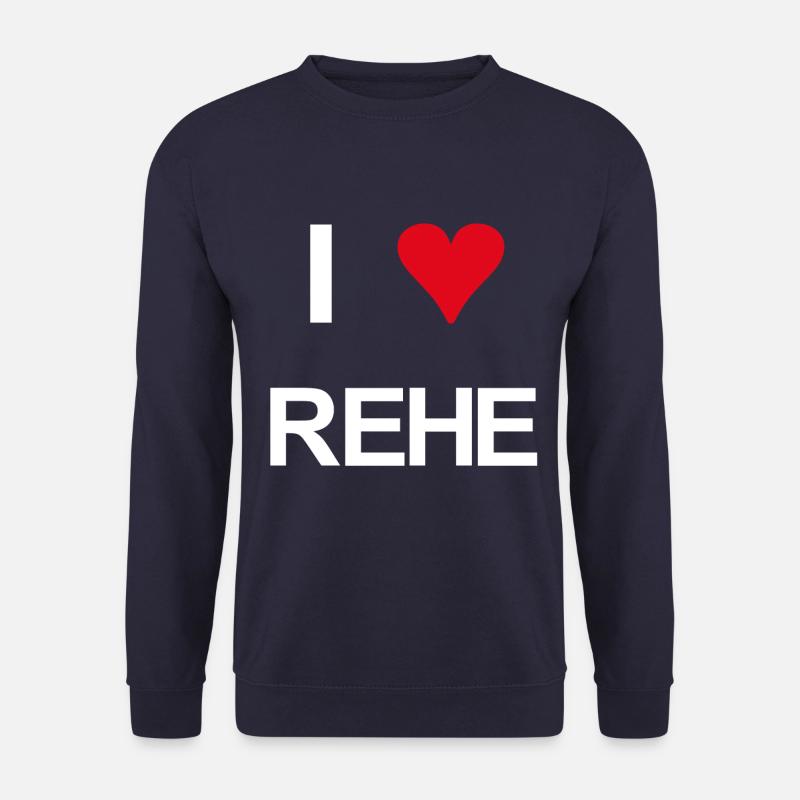 I love rehe - Unisex Pullover - Navy