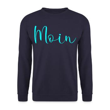 MOIN - Unisex Pullover - Navy - Vorne - Alina (178cm) & Michal (187cm)